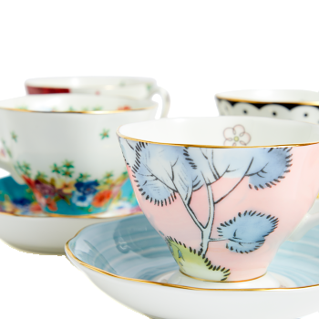 100 Years Teacup & Saucer 1920 - 1960 Set of 5