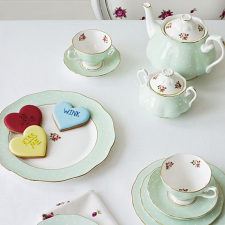 Polka Rose Teapot/ Sugar/ Creamer Set