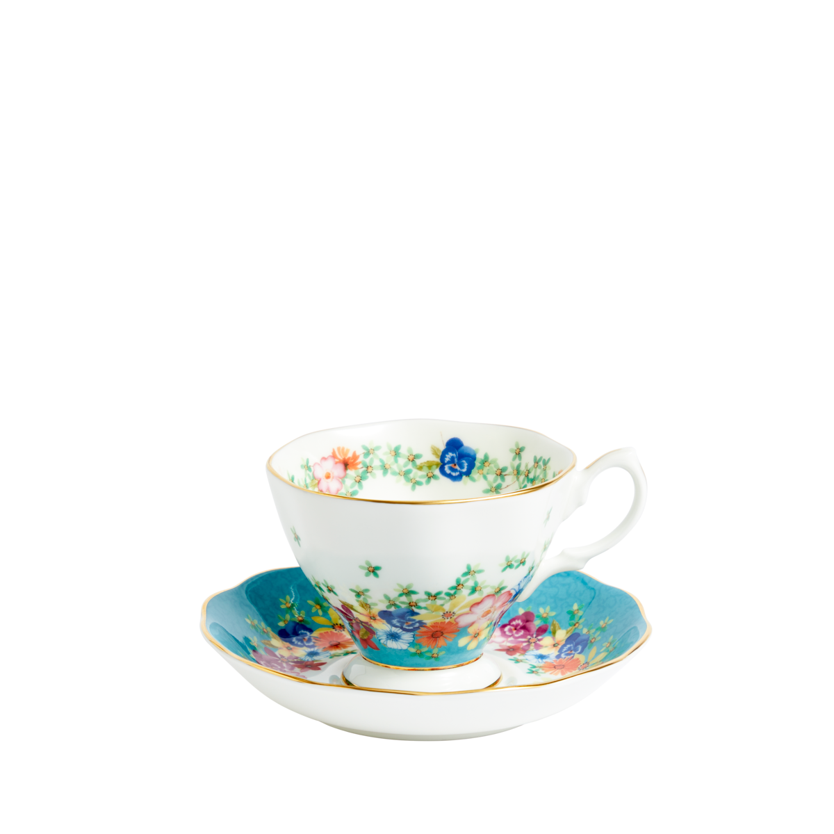 100 Years Teacup & Saucer 1940 Florence