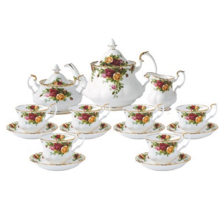 Old Country Roses 15 Piece Teaset