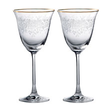 Old Country Roses Wine Glass Pair