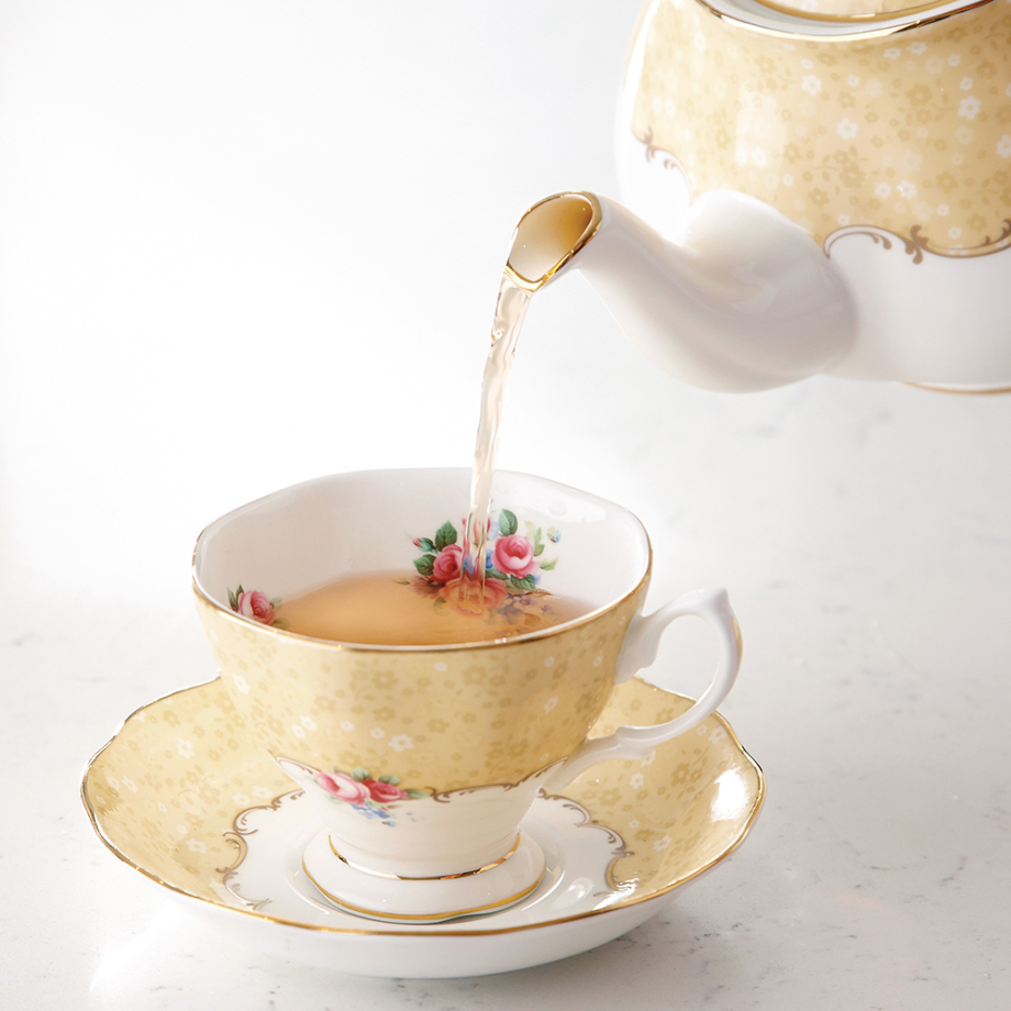 100 Years Teaware Teacup, Saucer, Plate 1990