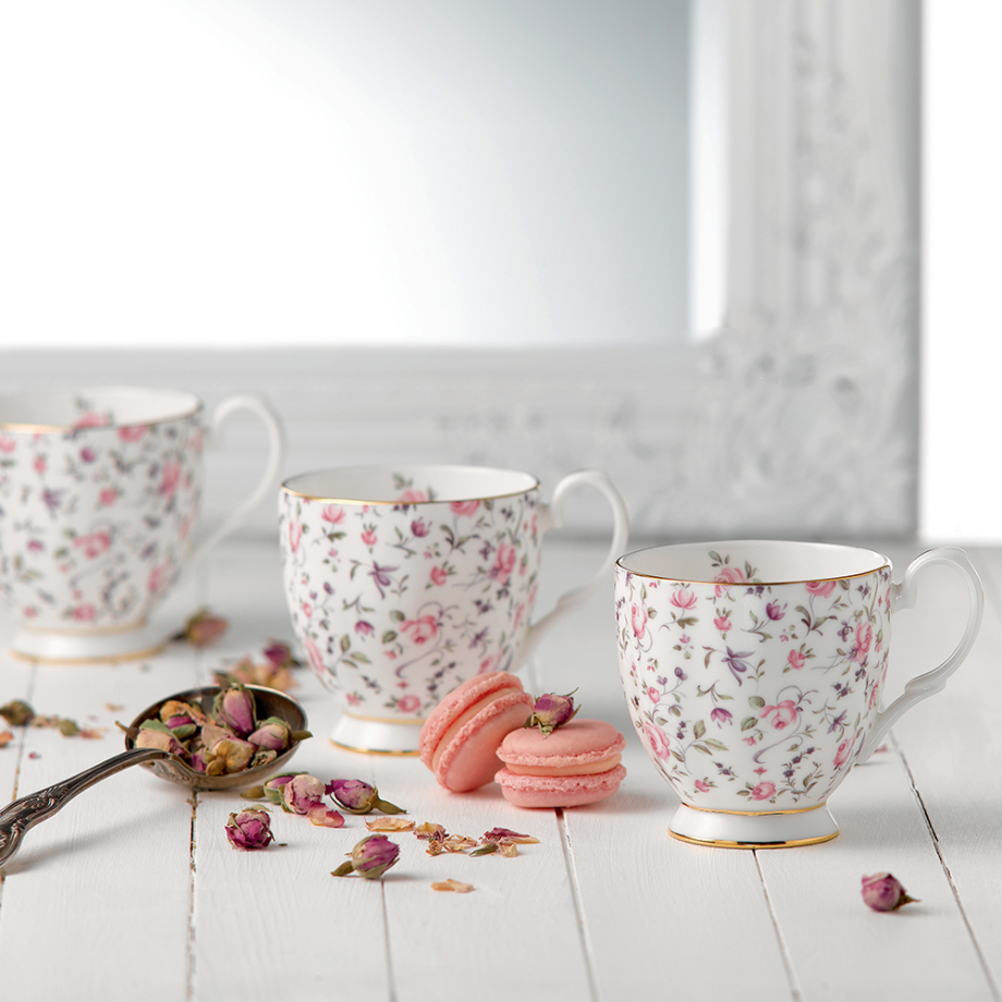 Rose Confetti Vintage Mug Small