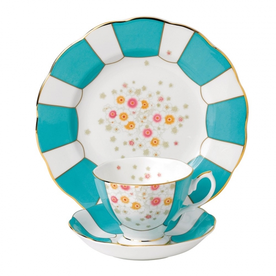 100 Years Teaware Teacup, Saucer, Plate 1930