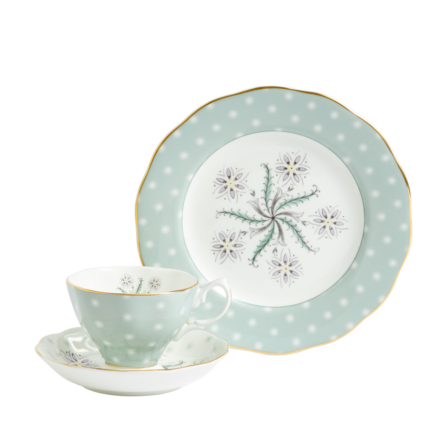 100 Years Teacup/Saucer/Plate Set 1950 Jubilee