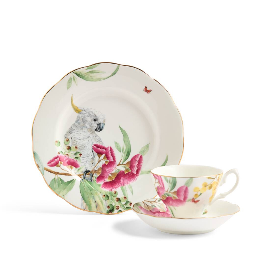 Miranda Kerr Australiana Teacup Saucer Plate WHT 3 pcs